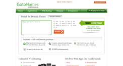 Desktop Screenshot of gotonames.com